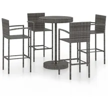 vidaXL Gartenbar-Set 5-tlg. Grau