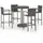 vidaXL Gartenbar-Set 5-tlg. Grau
