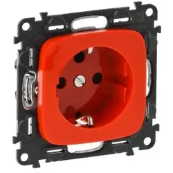 Legrand 753132 Valena Allure Schutzkontaktsteckdose Codiert Farbe: Rot 1