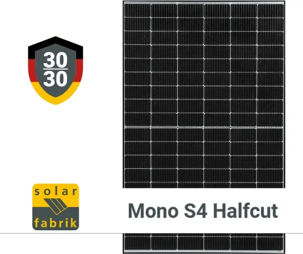 Solar Fabrik S4 Halfcut Trend White 450W TOPCon Glas/Glas bifacial BF