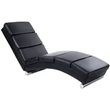 Miadomodo Chaiselongue Kunstleder 51 x 154 x 73 cmschwarz