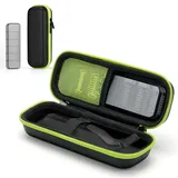 Yinke wasserdichte Reisetasche für Philips OneBlade QP2734/QP2824/QP6551 & Braun Serie 3/5/7/9 | Stoßfeste Eva-Aufbewahrung mit Kammführungsbox