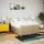vidaXL Boxspringbett mit Matratze Creme 140x200 cm Stoff
