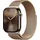 Apple Watch Series 10 GPS + Cellular 46 mm Titangehäuse gold Milanaise Armband gold M/L