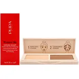 PUPA Milano Wonder Me Natural Sculpt, 002, 8.0 g - Double Face Contour Palette - Perfecting and Contouring Face Powder - Blendable Face Makeup