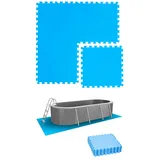 Eyepower 2,8 m2 Poolunterlage - 12 EVA Matten 50x50 Pool Unterlage - Unterlegmatten Set