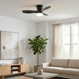 GLOBO Deckenventilator 1-flg. Ø 61 cm schwarz