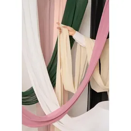 Partydeco Chiffon Tischläufer Weiß 0,48 x 5 m