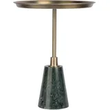 Kayoom Beistelltisch "Grant 125, aus Handmanufaktur", gold (schwarz, gold, schwarz, gold), B:38cm H:51cm T:38cm, 95% Eisen, 5% Aluminium / Sockel: Marmor, Tische, Beistelltisch, Runder Tisch, Ablagefläche aus Metall, Sockel aus Marmor