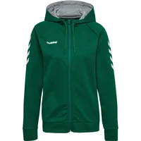 hummel GO Baumwoll Kapuzenjacke Damen evergreen XS