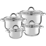 Florina Claude Topf-Set 8-tlg. Kochtopf + Glasdeckel