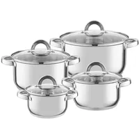 Florina Claude Topf-Set 8-tlg. Kochtopf + Glasdeckel