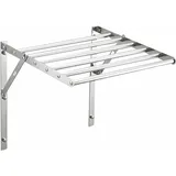 YILDEX Handtuchablage Wand Wäschetrockner Edelstahl Scherenwäschetrockner Ausziehbarer Wandtrockner Platzsparender Kompakt Und Robust Indoor & Outdoor Balkon Terasse,60CM