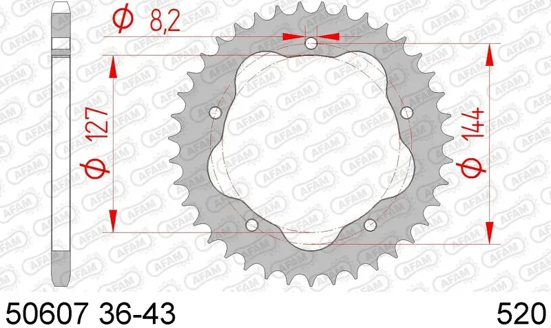 AFAM Crown AFAM standaard staal 50607 - 520