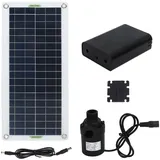 30 W Solar Mit Wasserpumpen-Set, Otufan RV-Zubehör, 30 W Polykristallines Silizium-Solarpanel Mit 800 L/h Wasserpumpe, Passend Für Wohnmobil-Boots-Heimyachten