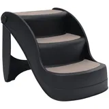 Hundetreppe Mit 3 Stufen Klappbar Schwarz
