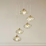 LINDBY Piatra 1 dimmbar Transparent/Gold/Weiß 44,5 cm