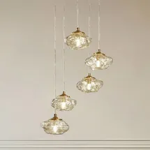 LINDBY Piatra 1 dimmbar Transparent/Gold/Weiß 44,5 cm
