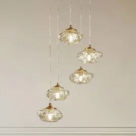 LINDBY Piatra 1 dimmbar Transparent/Gold/Weiß 44,5 cm