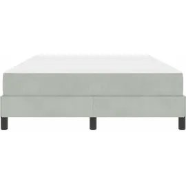 vidaXL Boxspringbett 160 x 200 cm Hellgrau