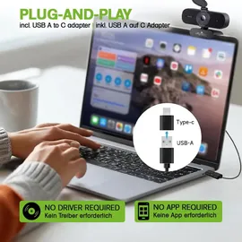 Offgridtec UHD Webcam 4K Grau