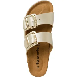 TAMARIS Damen Pantolette beige, Gr.39 - Beige - 39 EU