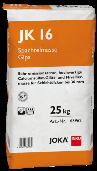 JOKA JK 16 Ausgleichsmasse, Niveliermasse, Spachtelmasse Gips 25 Kg