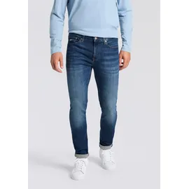 Tommy Hilfiger TOMMY JEANS "Ryan Regular Slim Straight", Herren, Gr. 34, Länge 32, blau (denim schwarz), Denim/Jeans, Obermaterial: 92% Baumwolle, 6% Polyester, 2% Elasthan, straight fit, Jeans Straight-Jeans