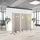 HJH Office FLEXMIUT & 2er Set - Trennwand Taupe