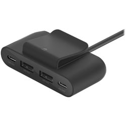 Belkin 4-Port USB Splitter zur Stromversorgung Schwarz 4 in 1