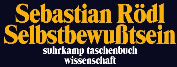 Selbstbewußtsein - Sebastian Rödl  Taschenbuch