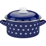 Casa Royale Fleischtopf "Dots", Ø ca. 20 cm - Blau