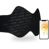 Vulpés HeatBelt Pro - intelligenter Wärmegürtel | Wärmeunterstützung für den Rücken, Nieren und Becken | Smartphone Steuerung | Organisches Bambus Material (Steingrau, S [70-90])