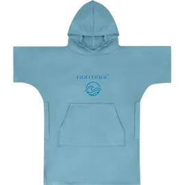 Normani Kinder Mikrofaser Badeponcho Luquillo in Blau | Gr.: 140/152