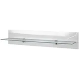 Vladon Wandregal 98 x 20 x 19 cm Weiß Hochglanz