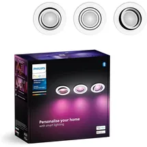Philips Centura Einbauspot 3er Pack rund Weiß
