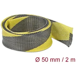 Delock Geflechtschlauch - dehnbar - 2 m - Schwarz
