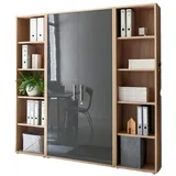BMG Möbel BMG Büro-Set TABOR 3 hoch, (Set, St.), grau