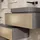 Hansgrohe Waschtischunterschrank 1 Auszug 98 x 55 x 27,5 cm Schiefergrau Matt/Bronze Struktur