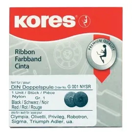 KORES Farbband Gr. 1 schwarz/rot