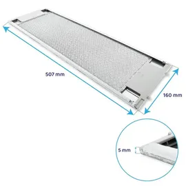 AEG Metallfettfilter AEG 50263849007 rechteckig 510x160x7mm für Dunstabzugshaube
