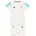 Unisex BABY JOGGER SHORT SLEEVE white/semi mint rush 3-4 Years