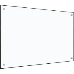 DELUKE® Küchenrückwand Glas - 90x60cm Transparent Wandverklediung Küche Wandschutz Spritzschutz Herdspritzschutz Glasplatte Rückwandküche Küchenwand