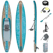 BESTWAY SUP Board Set Touring 381 x 79 x 15 cm blau