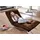 W.Schillig Relaxliege daily dreams Leder 95 x 85 x 169 cm Braun mit Kissen