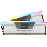 Corsair Vengeance RGB DDR5 RAM 32GB (2x16GB) Bis zu 6400MHz CL32-40-40-84 1.40V AMD EXPO Intel XMP 3.0 Desktop-Arbeitsspeicher – Weiß