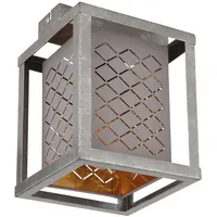GLOBO Thomas 1 E27 grau/gold Metall 17x23 cm