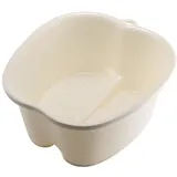 BUDDLEY Fußbad - Fußwanne aus Kunststoff - Perfekt für Massagen, Pediküre und Entspannung - Perfekt für Zuhause (Einfach, Weiß)