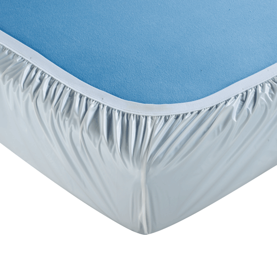 SUPRIMA Spannbetttuch PVC zum Schutz der Kindermatratze 70x140x15 cm Kinderbett 1 Stück