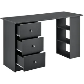 [en.casa] Schreibtisch dunkelgrau